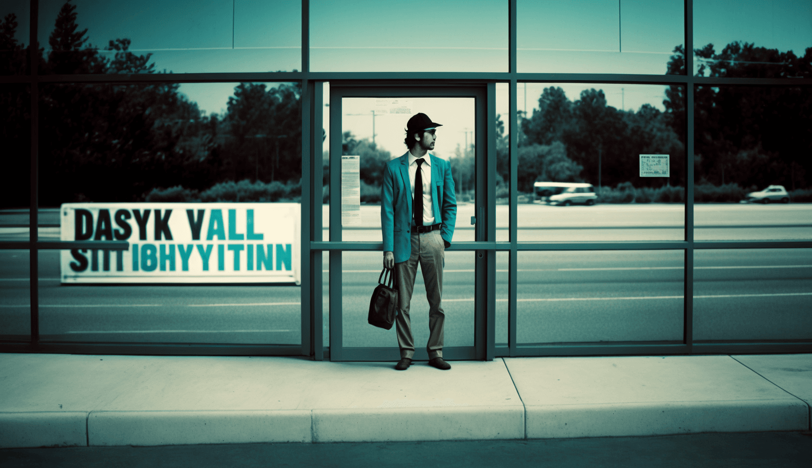 A man looking for a job